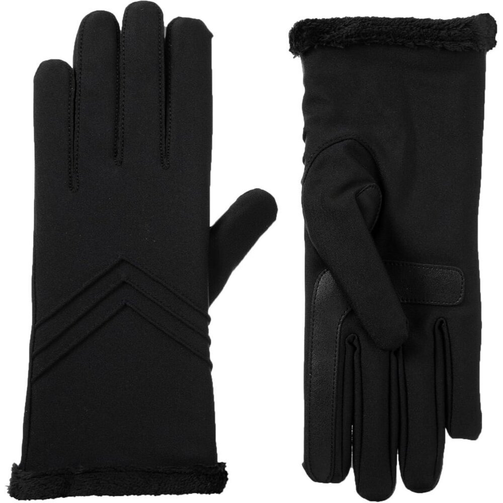 Women's Water-Repellent Spandex Chevron Touchscreen Gloves Large/X-Large